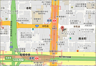 大阪営業部のマップ